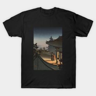 Evening at Miidera Temple by Tsuchiya Koitsu T-Shirt